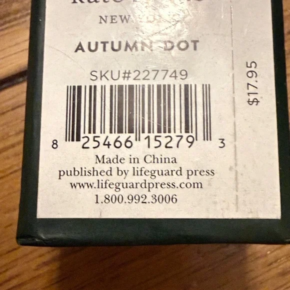 Kate Spade New York Ink Pen Key Fob black Ink Keychain Pen, Autumn Dot NEW - Picture 5 of 5